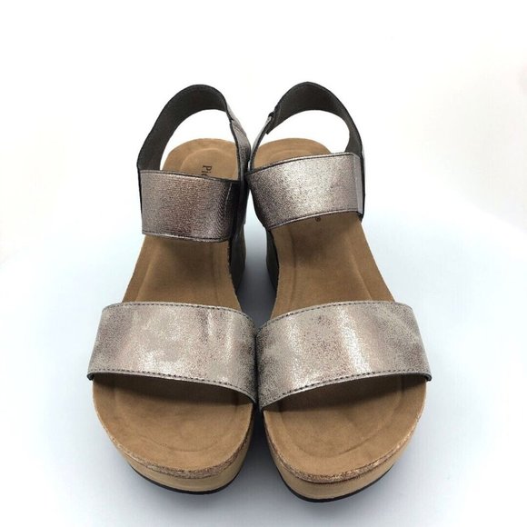 Pierre Dumas Hester Women's Vegan Platform Wedge Open Toe Sandals- Size 8.5 - Picture 3 of 5